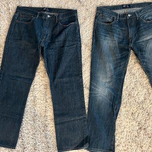 Men's GAP denim jeans (two) 34/30 - barely used
